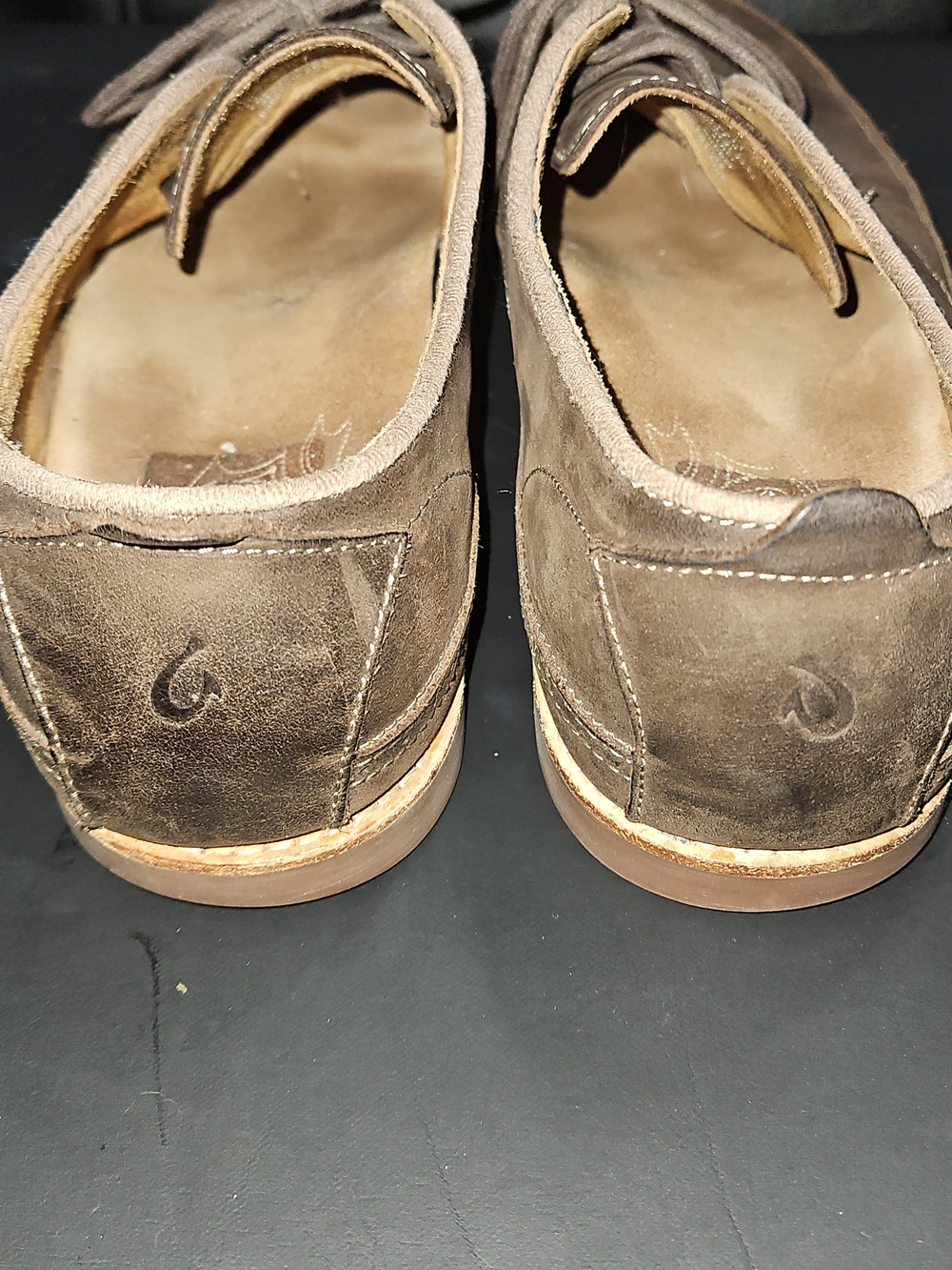 Olukai Honolulu Lace Men's Brown Leather Casual Shoes Size 11.5 - Picture 5 of 14